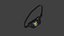 sac à bandoulière modèle low poly