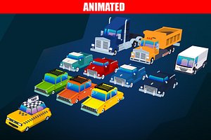 vehicles pack cars 3D model