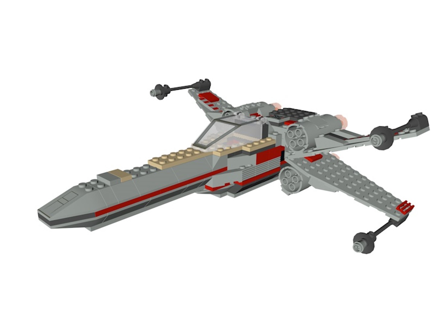 Lego x-wing 3D - TurboSquid 1238060