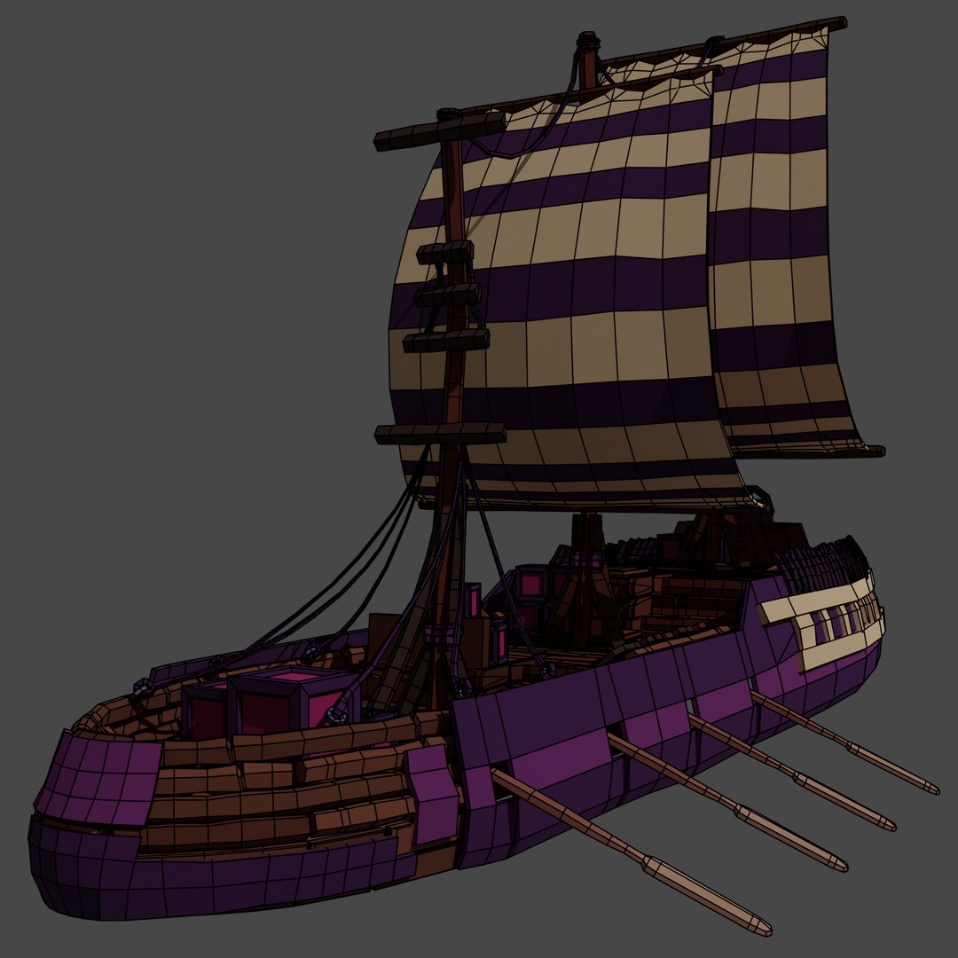 3D Model Stylized Ship-5 - TurboSquid 1972892