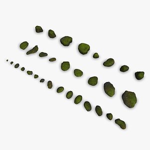 Assorted Rocks - Moss model