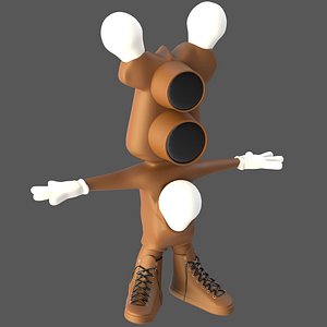 Cartoon Bulb Holder v3 model