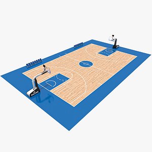 Basketball court 02 3D model