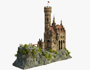 3D model Lichtenstein Castle