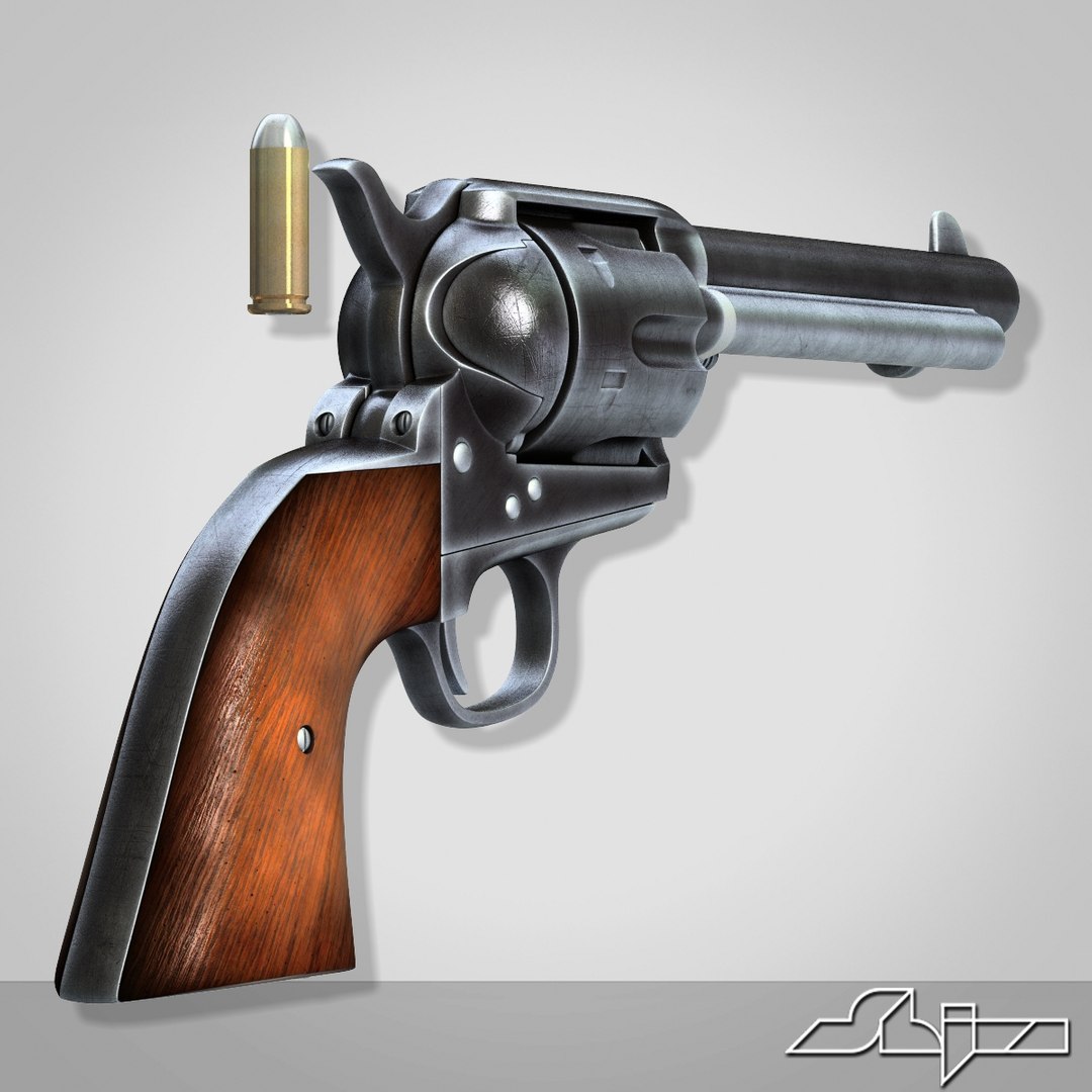 Colt Handgun Peacemaker 2 3d Model