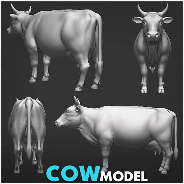Cow 23D模型 - TurboSquid 2096622
