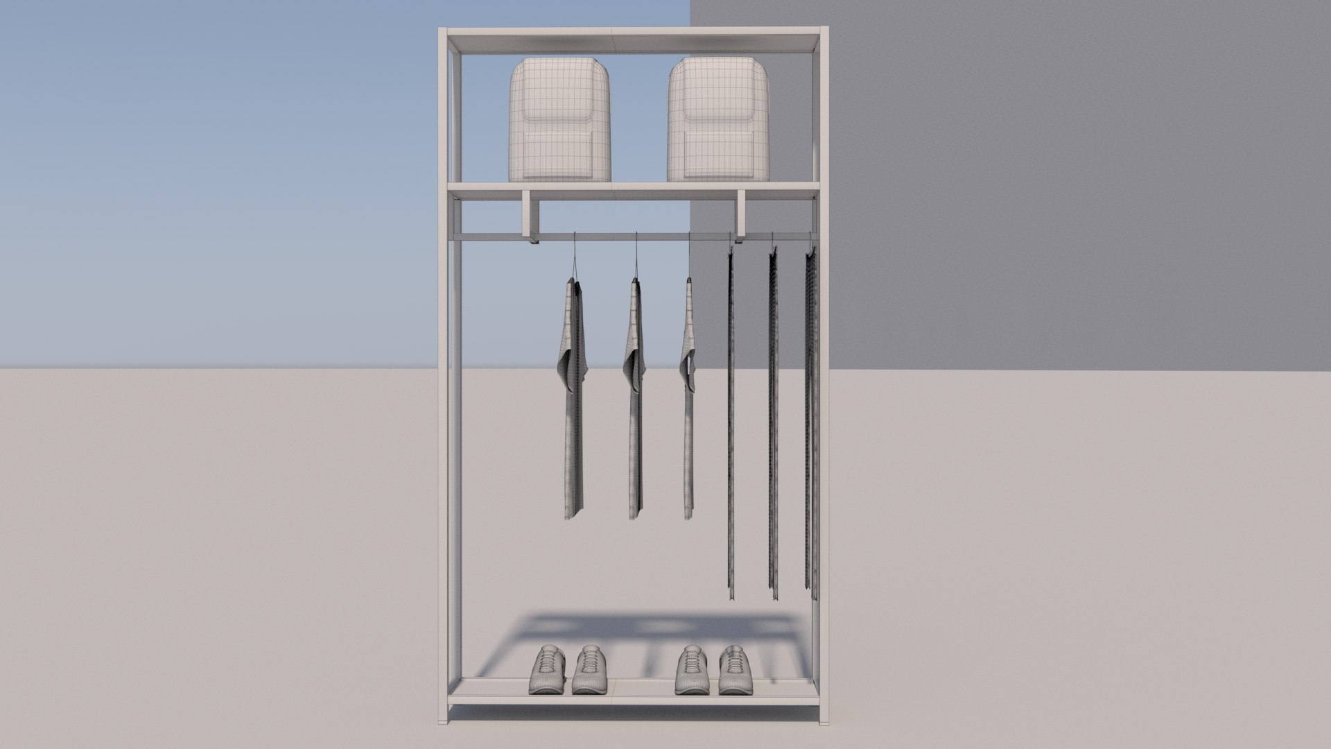Tshirts Jeans Sport Shoes and Backpack Rack 3D model https://p.turbosquid.com/ts-thumb/Pw/YkAQZn/Cn/20004/jpg/1698344242/1920x1080/fit_q87/163cdba95be9b286cc254ed6406537b39e6c224e/20004.jpg