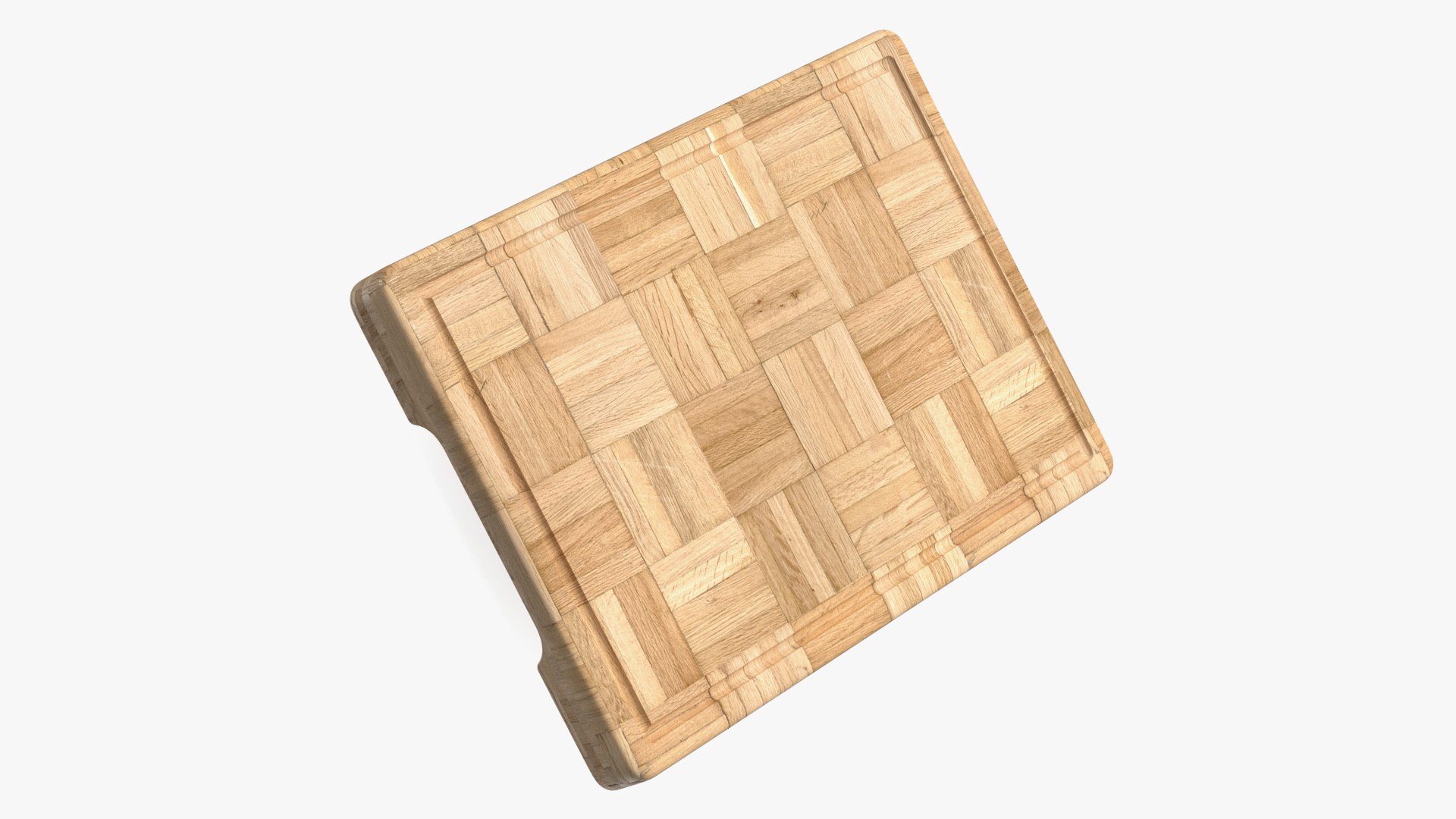 Light Bamboo Cutting Board Small 3D model preview