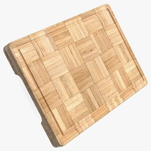 3D model Light Bamboo Cutting Board Small
