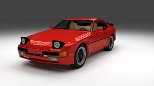 Porsche 944 with interior