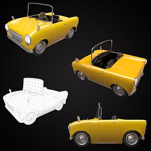 cartoon car pbr 3D model