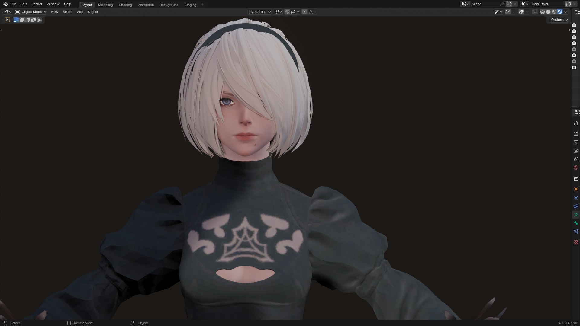 2B-Nier Model - TurboSquid 2225383