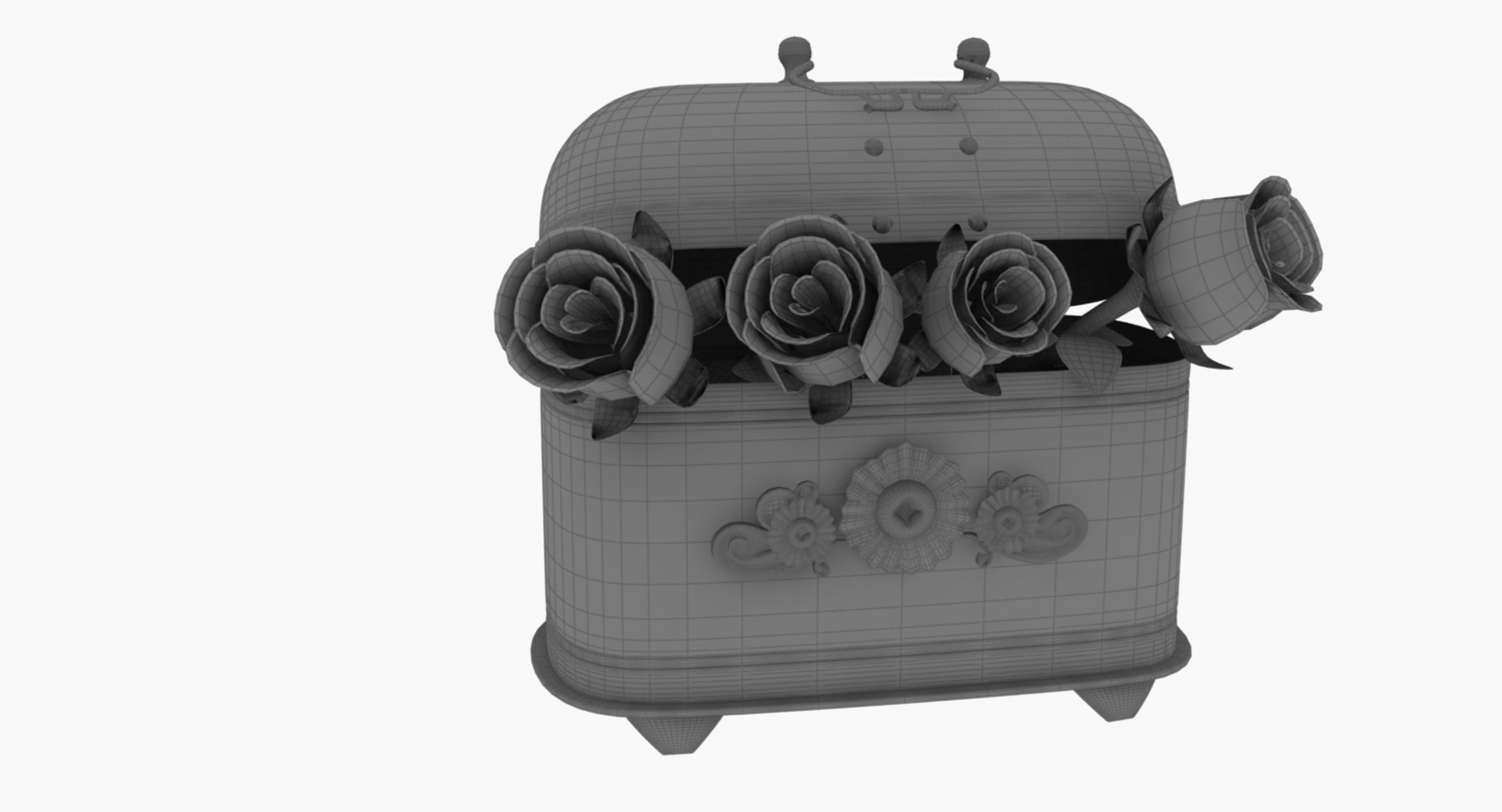 Rose Box Model - TurboSquid 1354419