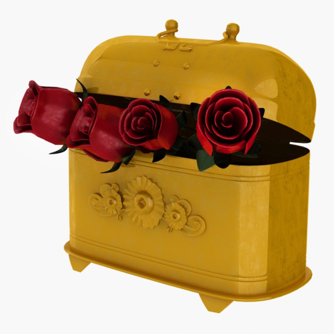 Rose Box Model - TurboSquid 1354419