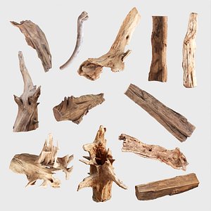 PSscanned Woodchips Pack 1 3D