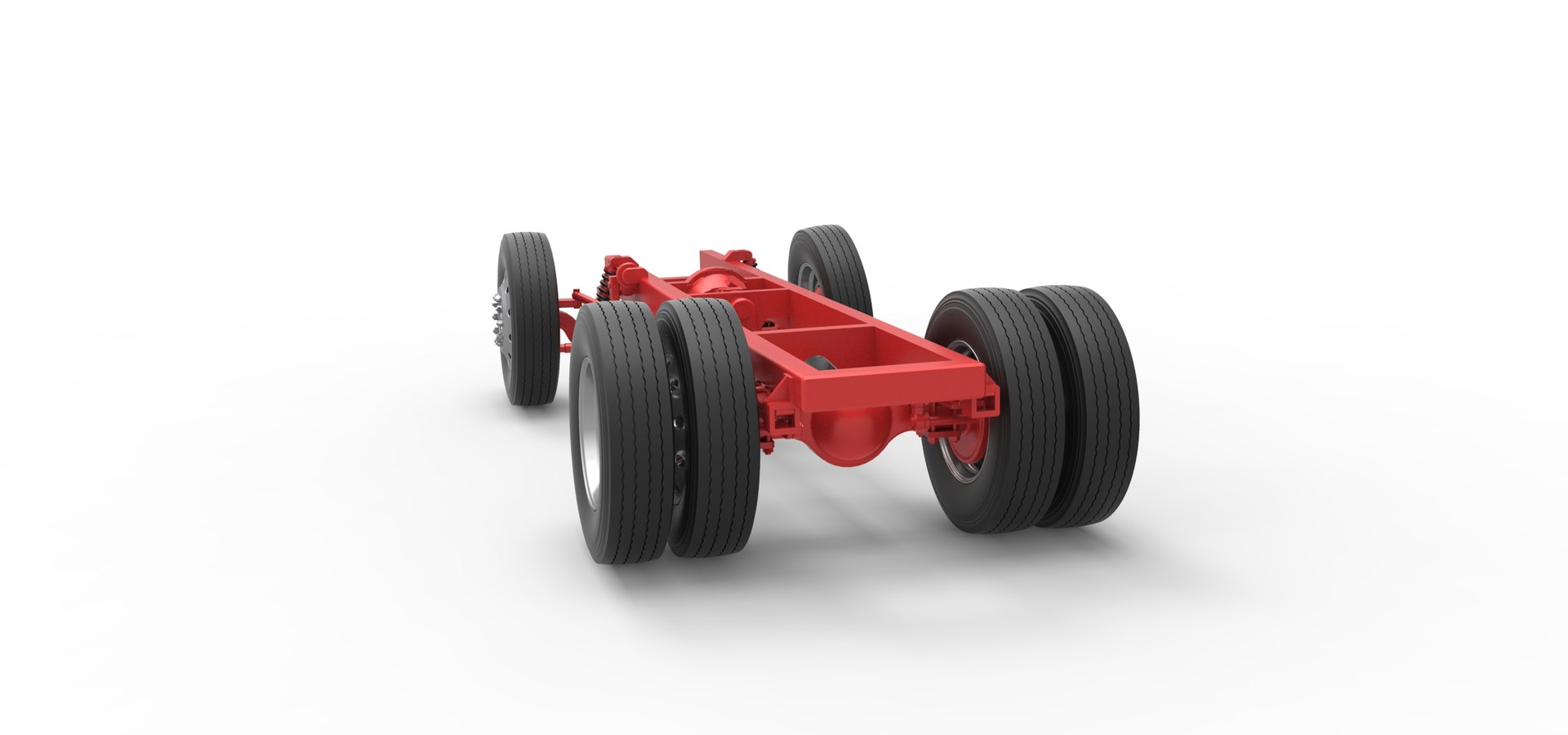 3D Chassis Of Vintage GATR Racing Semi Truck Version 2 Scale 1 To 25 ...