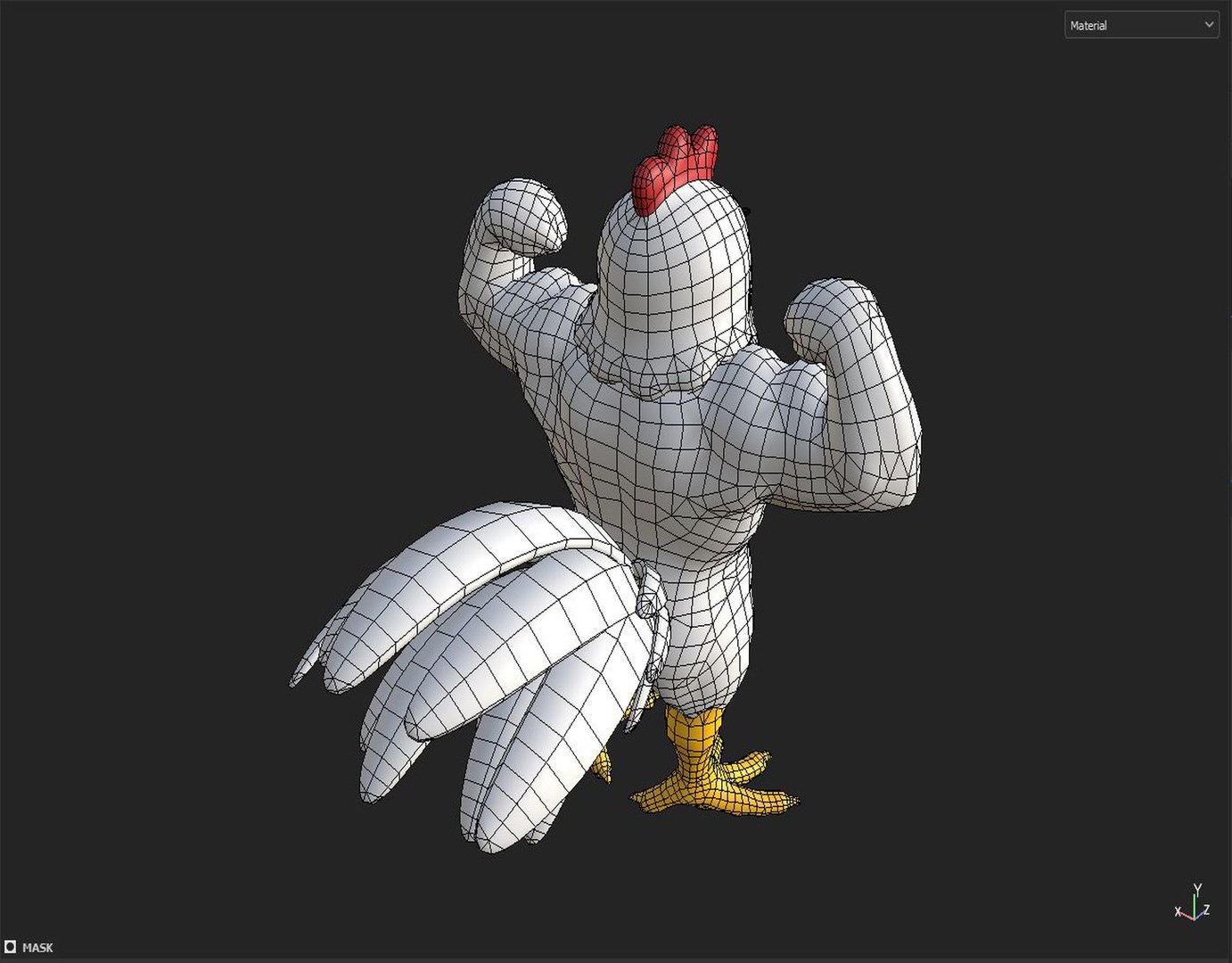 Strong Chicken 3D - TurboSquid 2397256