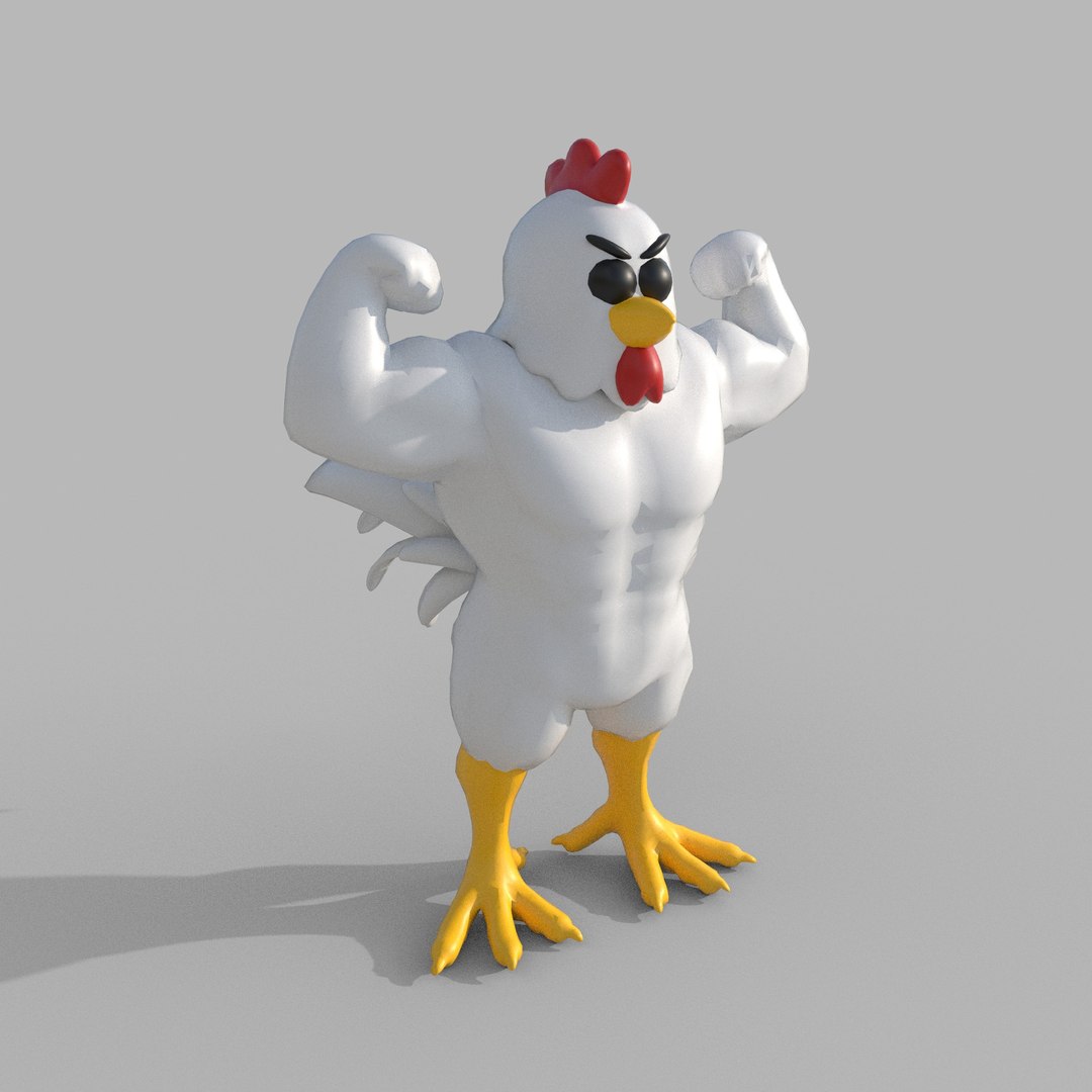Strong Chicken 3D - TurboSquid 2397256