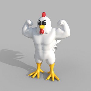 strong chicken 3D