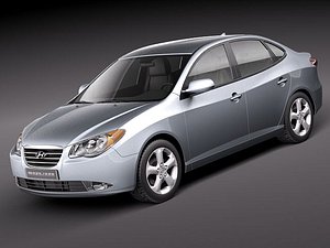 3ds max hyundai elantra 2010 sedan