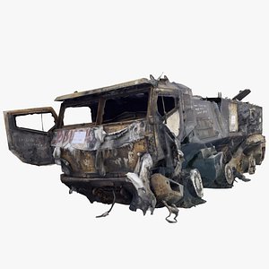destroyed KAMAZ-63968 Typhoon-K MRAP