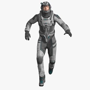 Running Sci-Fi Astronaut no Visor model