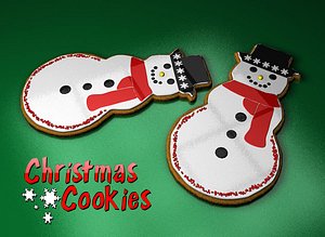 3d model of christmas cookie