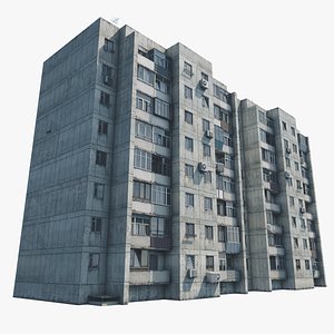 Khrushchyovka 50-Letiya Magnitki 67 3D model