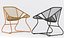 Fermob Outdoor Furniture Sixties Rattan Chair 3D Model