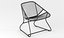 Fermob Outdoor Furniture Sixties Rattan Chair 3D Model
