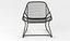Fermob Outdoor Furniture Sixties Rattan Chair 3D Model