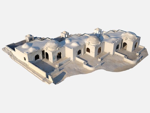 taliban base desert house 3D model