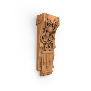 3D Decorative Bracket carved classic cnc 3d printing 04