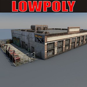 lowpoly Old Factory3