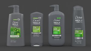 Dove Body Wash Collection 3D model