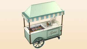 3D Ice Cream Stand