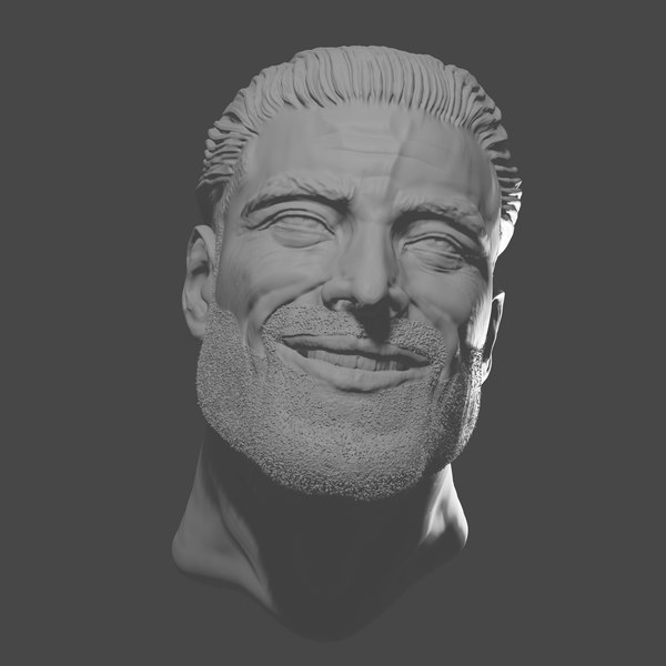 3D Gigachad Head model - TurboSquid 2031875