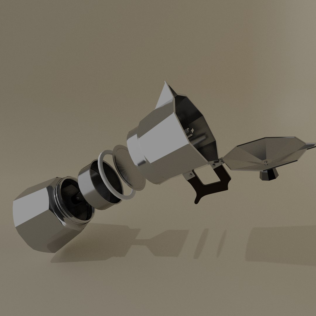 3D Vintage Moka - TurboSquid 1590964