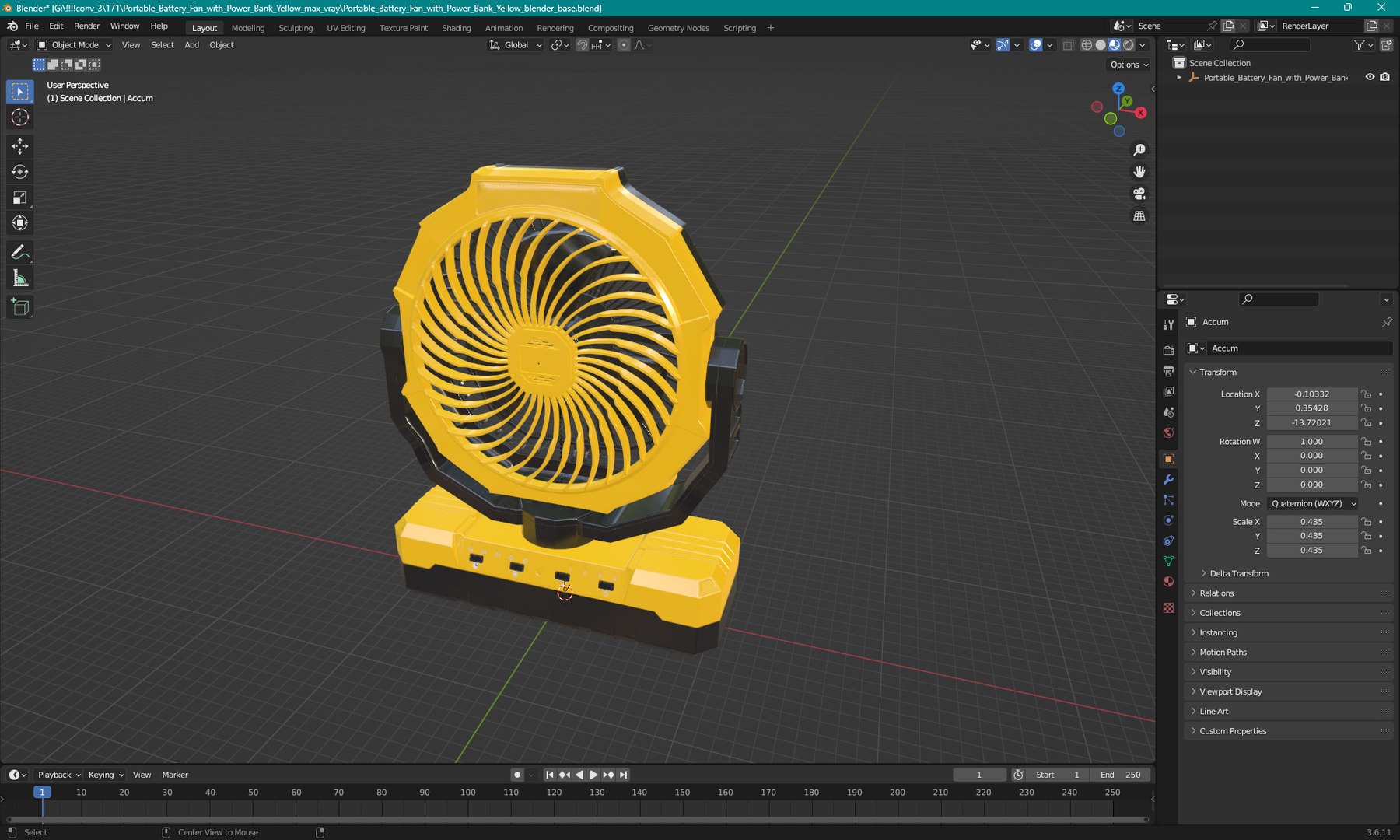 3D Portable Battery Fan with Power Bank Yellow model https://p.turbosquid.com/ts-thumb/Px/LTtYOG/Oy/portable_battery_fan_with_power_bank_yellow_1003/jpg/1754521203/1920x1080/fit_q87/265967d63ea283333f39e3069a6bf5932dc0e4cd/portable_battery_fan_with_power_bank_yellow_1003.jpg