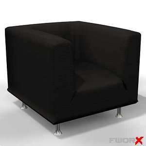 3d armchair chair