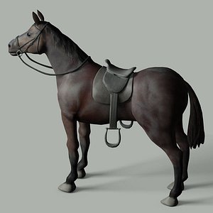 3ds max quarter horse saddle