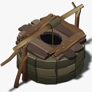Stylized Old Well - Low Poly Game Ready
