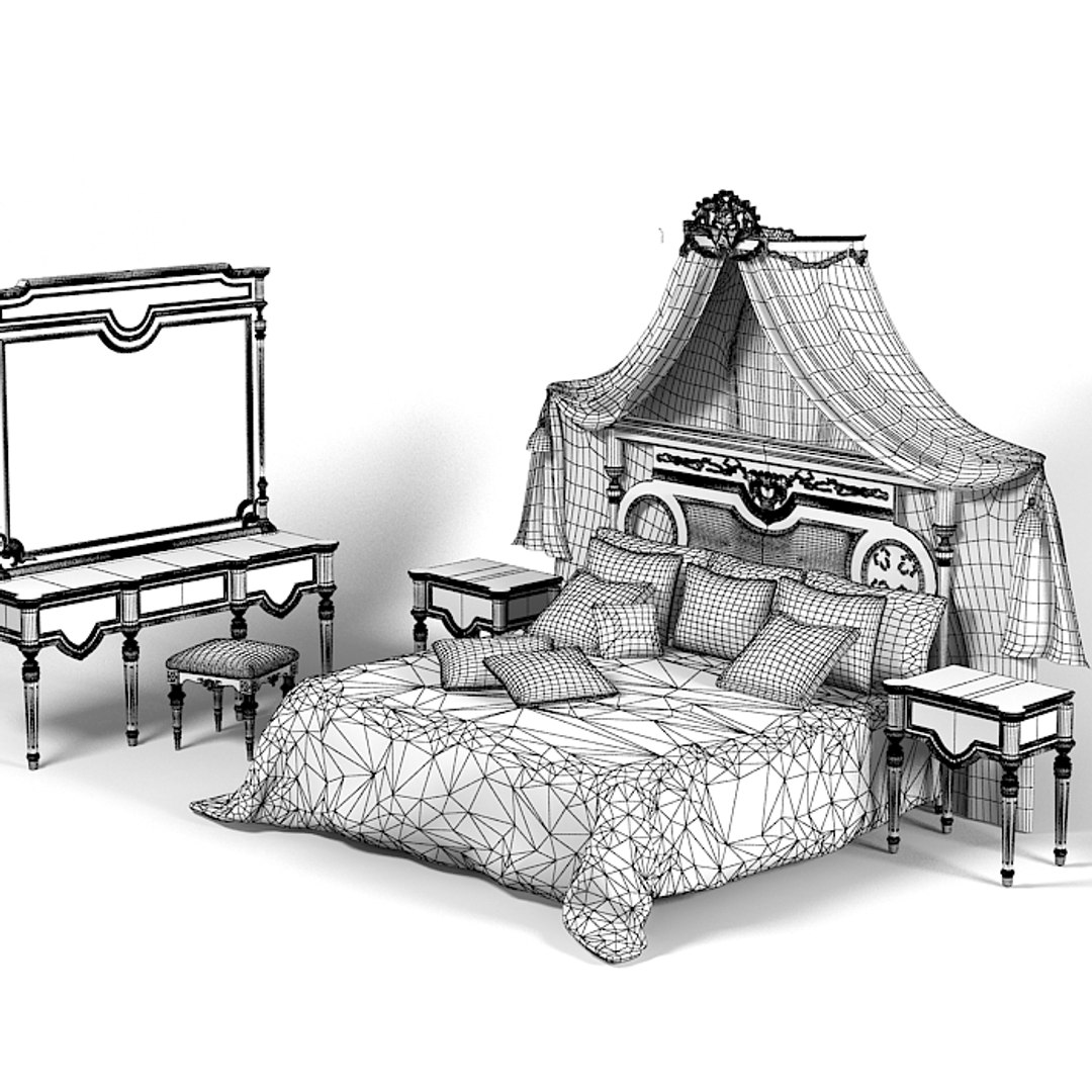 Asnaghi Classic Bed Obj