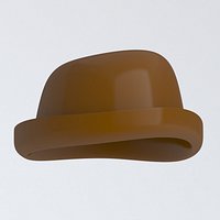Girls Bowler Hat brown