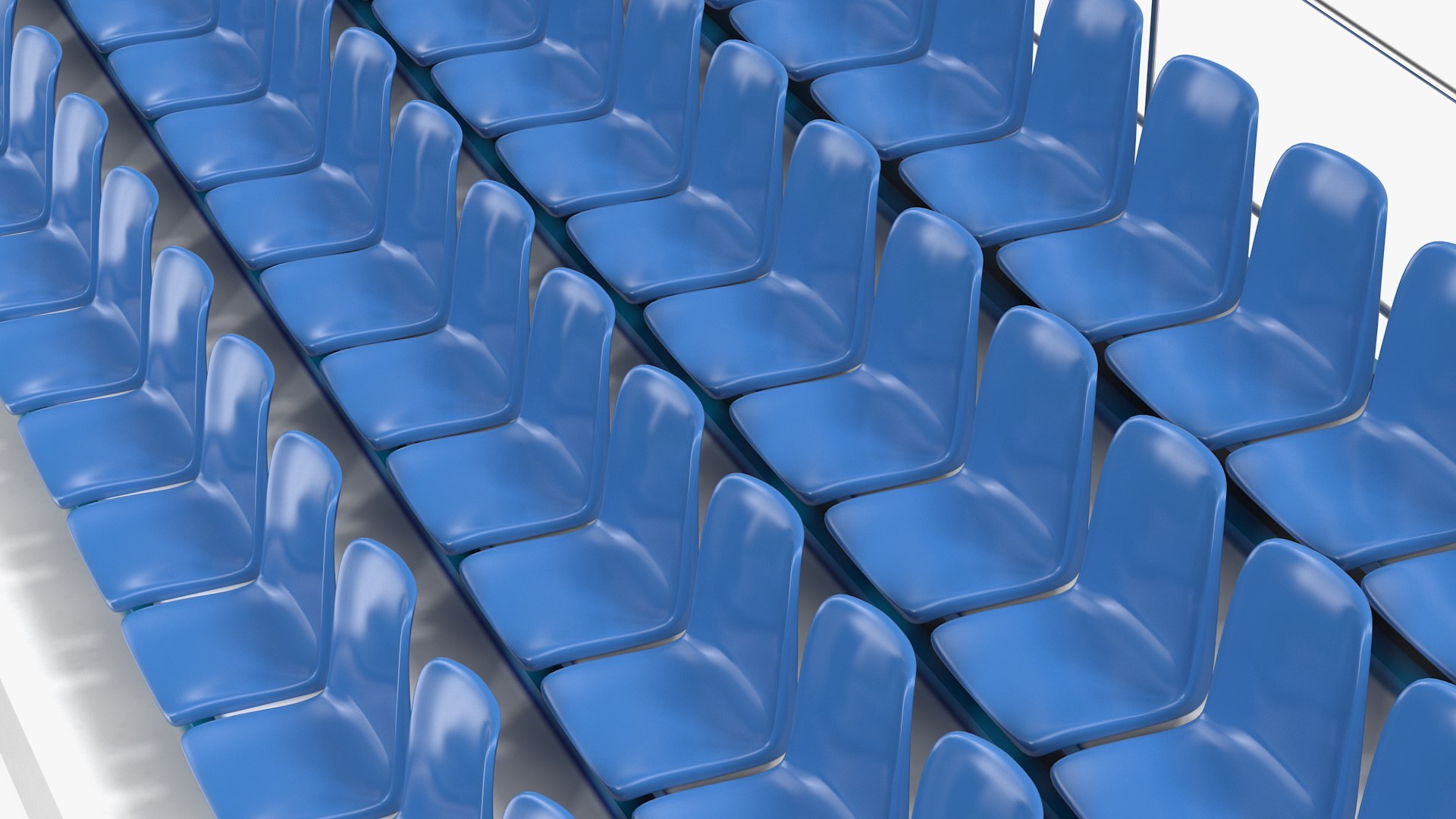3D Tribune Rows Model - TurboSquid 1511492