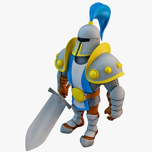 rigged knight 3d max