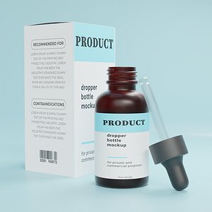 Dropper bottle 3D