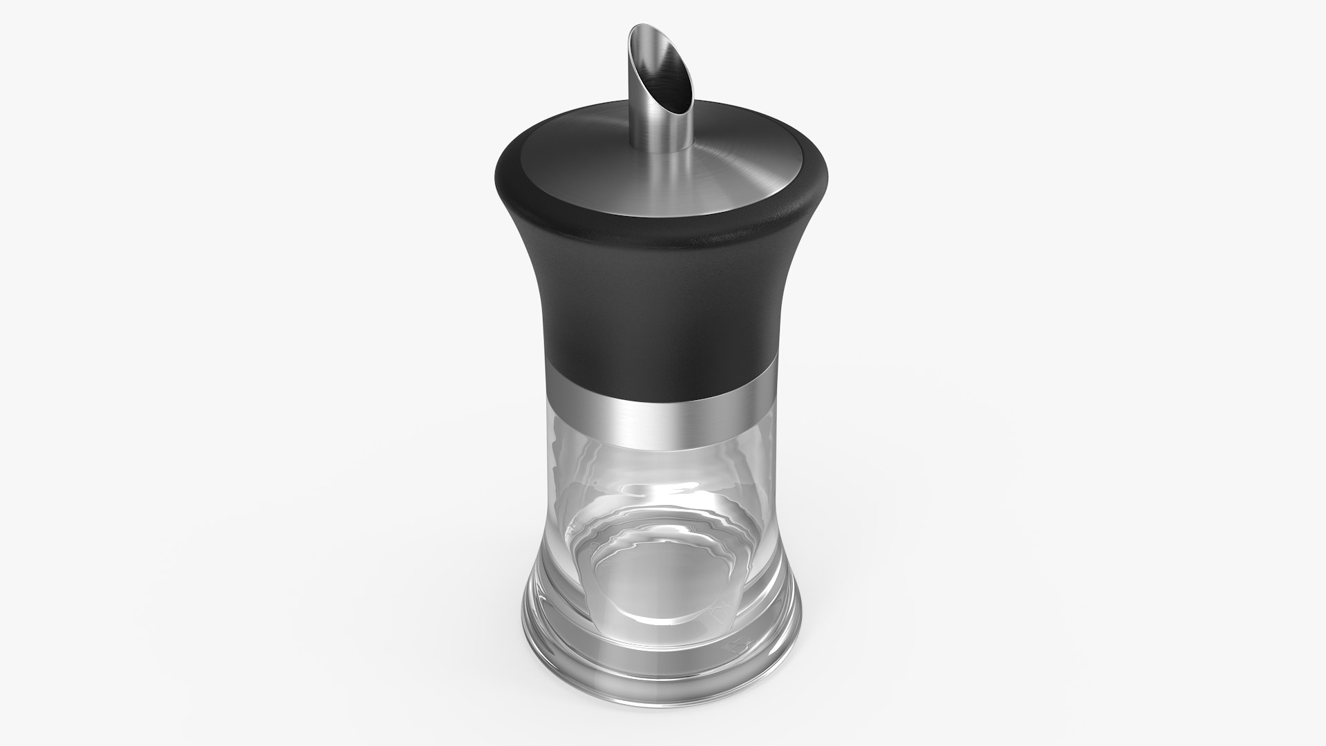 Glass Sugar Dispenser 3D model preview