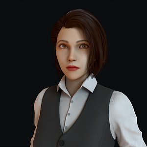 Office Girl Game Ready
