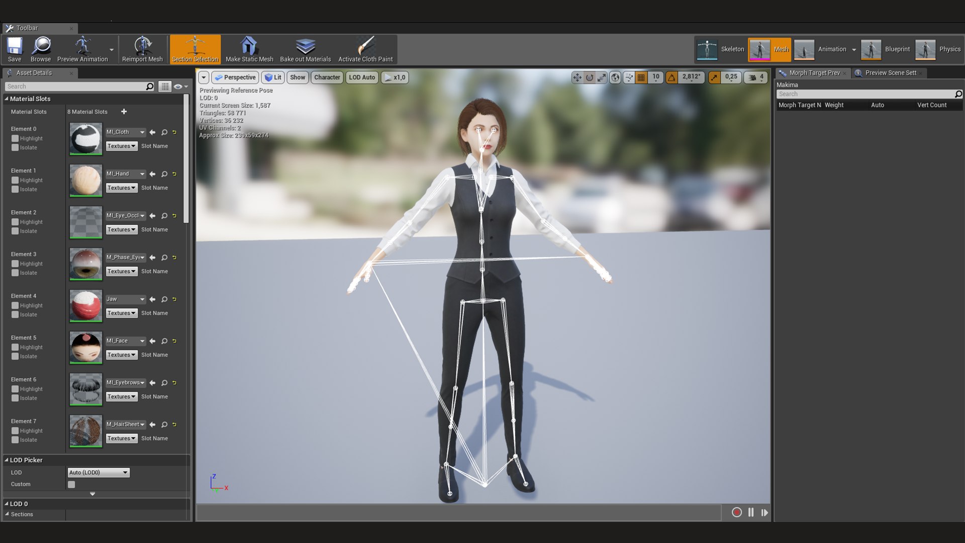Office Girl Game Ready Model - TurboSquid 1846001